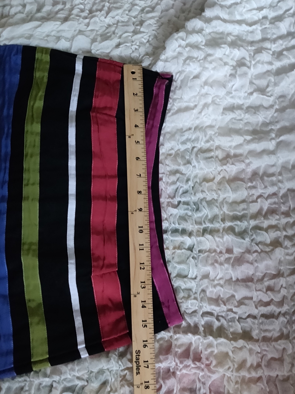 Neesh By DAR Anthropologie Black Striped Grosgrain Ribbon Skirt - Picture 7 of 8